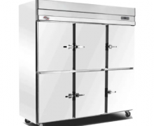 冰雪立式六开门冰柜六门冰箱商用冷藏冷冻柜厨房冷柜双温保鲜柜