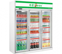 超市双门两开门饮料冷藏展示柜冰箱啤酒柜风冷饮料柜冰柜保鲜冷柜